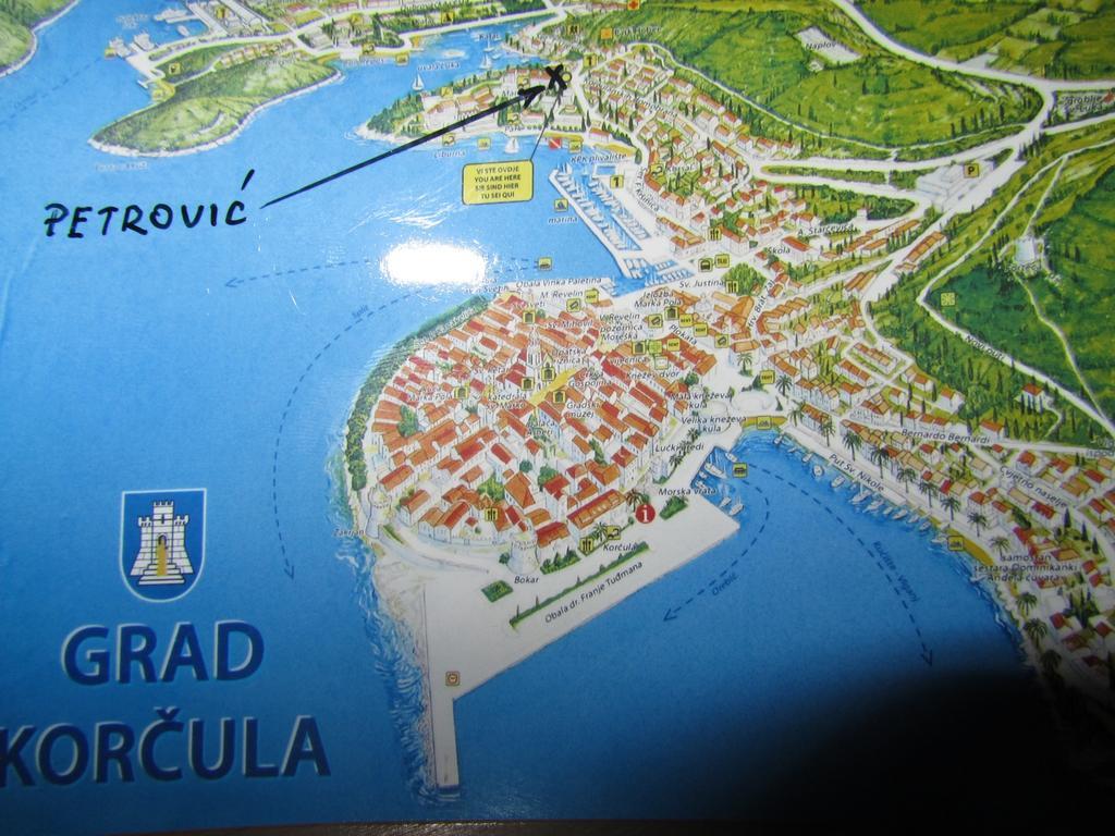 Apartment Petrovic Korčula Exteriör bild
